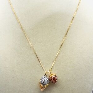 Kate Spade Gold and Silver Ice Cream Cone Necklace